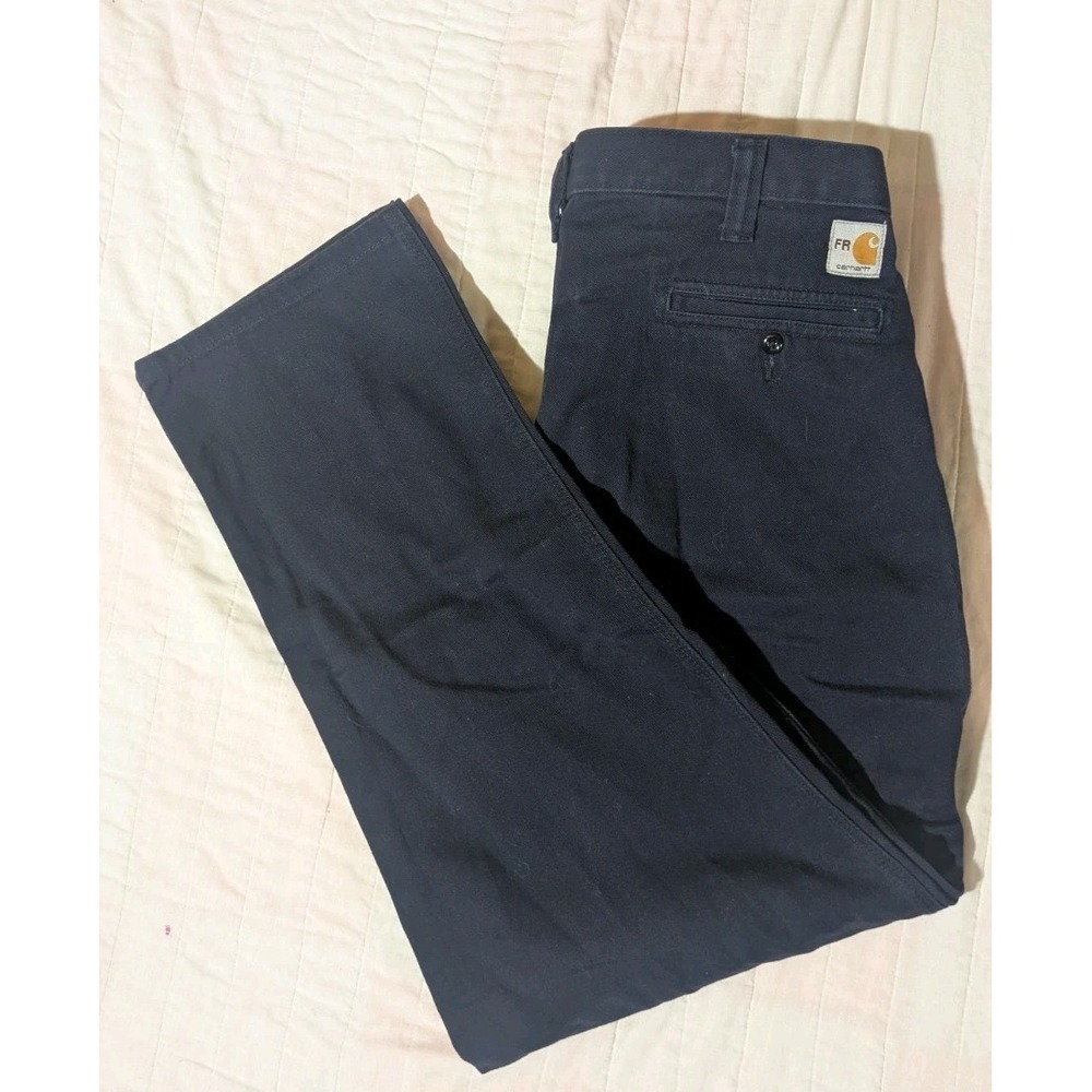 Carhartt FR Flame Resistant Cat2 HRC2 Mens 36x32 Blue Work Pants 371-20 ARC 12.2